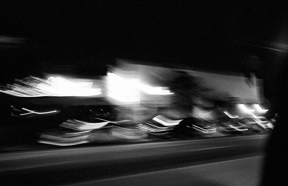 Long exposure nighttime photo
