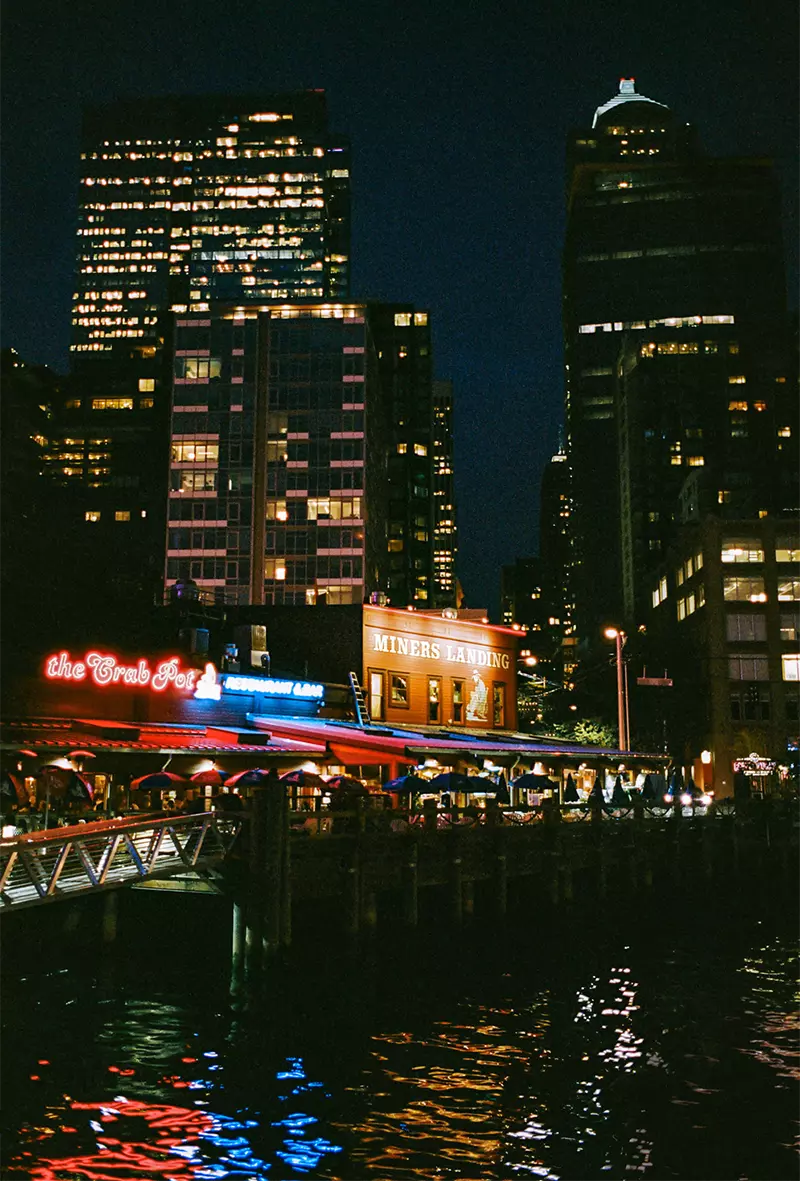 Seattle Washington at night